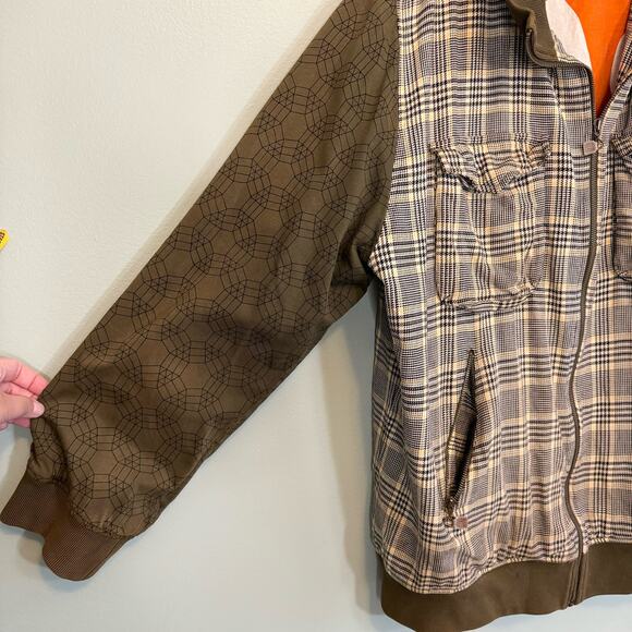 Massive Revolution Jacket Men 3X Green Plaid Reversible Full Zip Pockets Outdoor - Picture 4 of 16